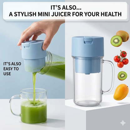 Mug Shaped Portable blender With Straw
