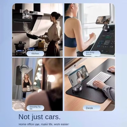 “Magnetic Phone Holder with Vacuum Grip Full 360° Control.”
