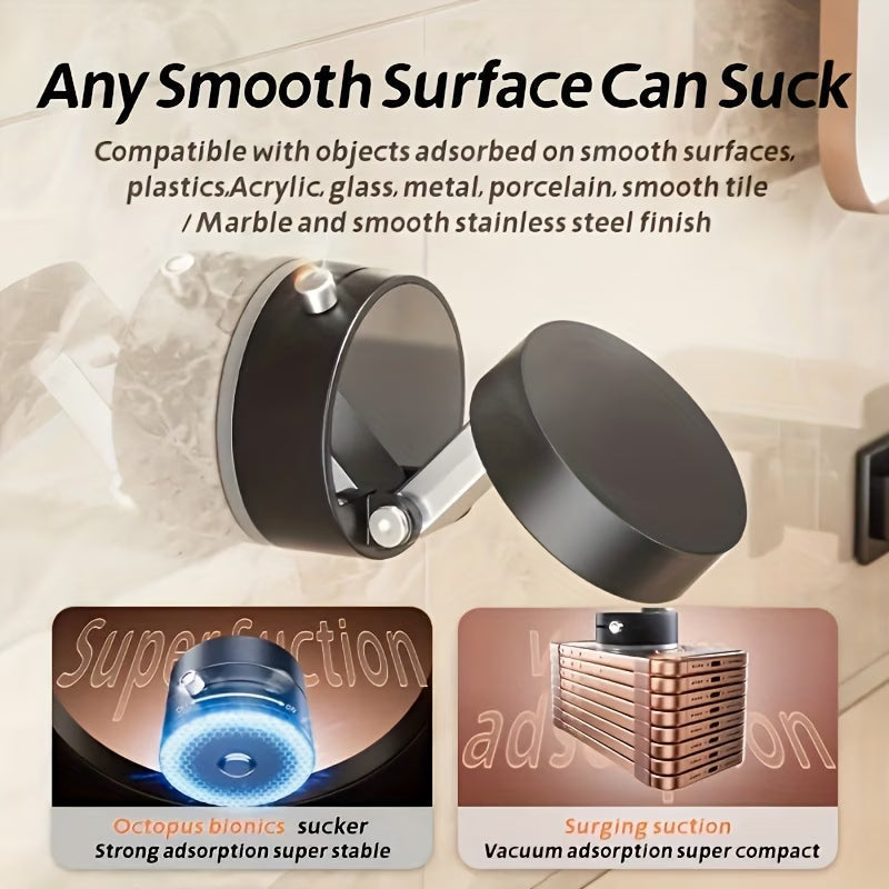 “Magnetic Phone Holder with Vacuum Grip Full 360° Control.”