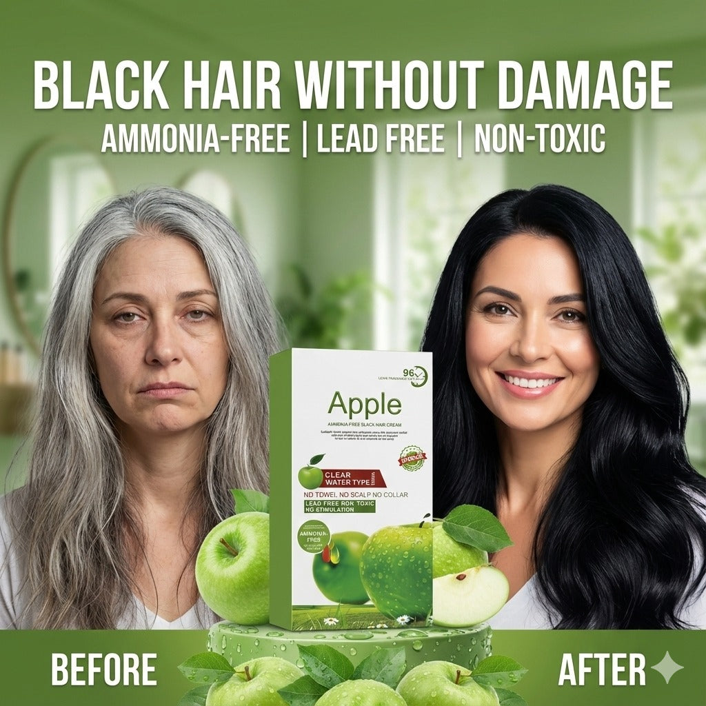 Original Apple Ammonia Free Hair Color Cream Organic, (1000ML)
