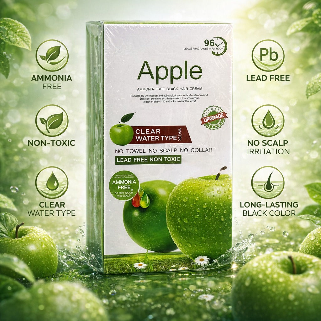 Original Apple Ammonia Free Hair Color Cream Organic, (1000ML)