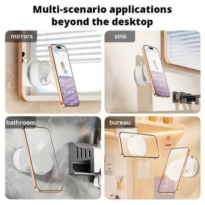 “Magnetic Phone Holder with Vacuum Grip Full 360° Control.”