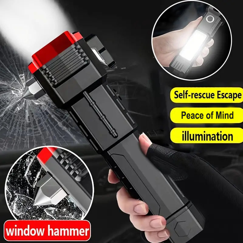 🔦 5-in-1 Multi Purpose Torch + Power Bank in One!