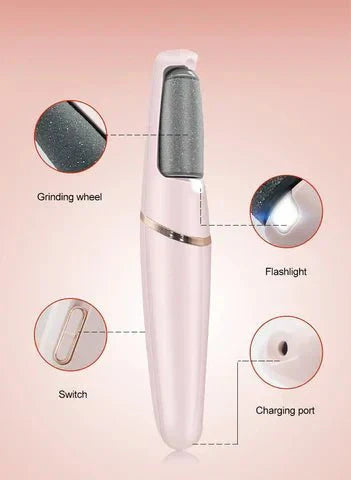Flawless Finishing Touch Pedi Rechargeable Tool - Electric Foot Callus Remover