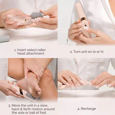 Flawless Finishing Touch Pedi Rechargeable Tool - Electric Foot Callus Remover
